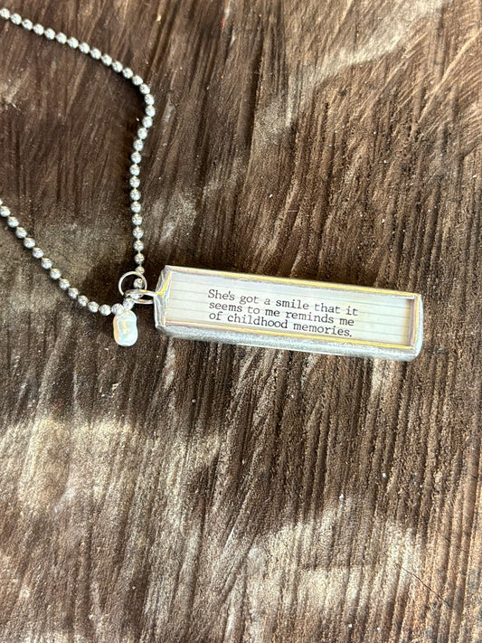 Soundtrack Of My Life Necklace ~ Sweet Child of Mine