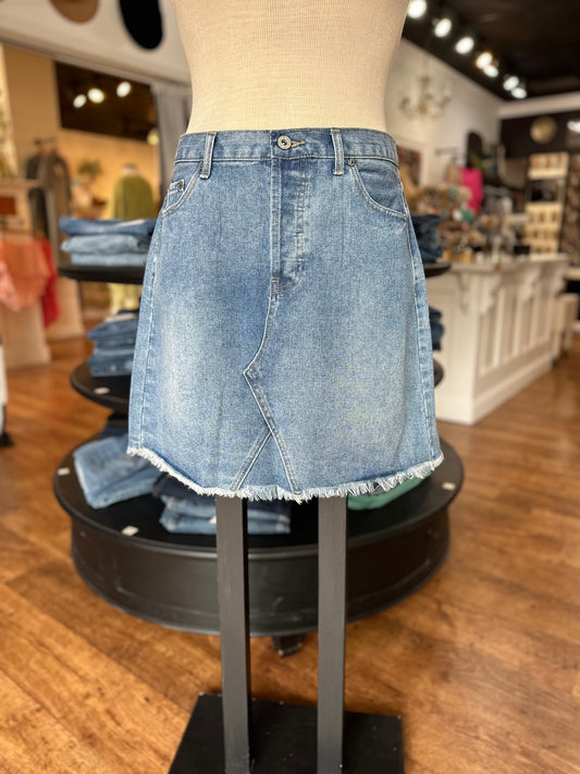 Keep It Moving Denim Skirt