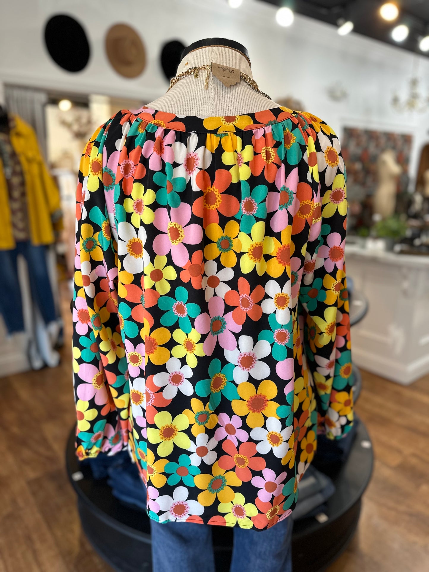 Floral Fascination Long Sleeved Top