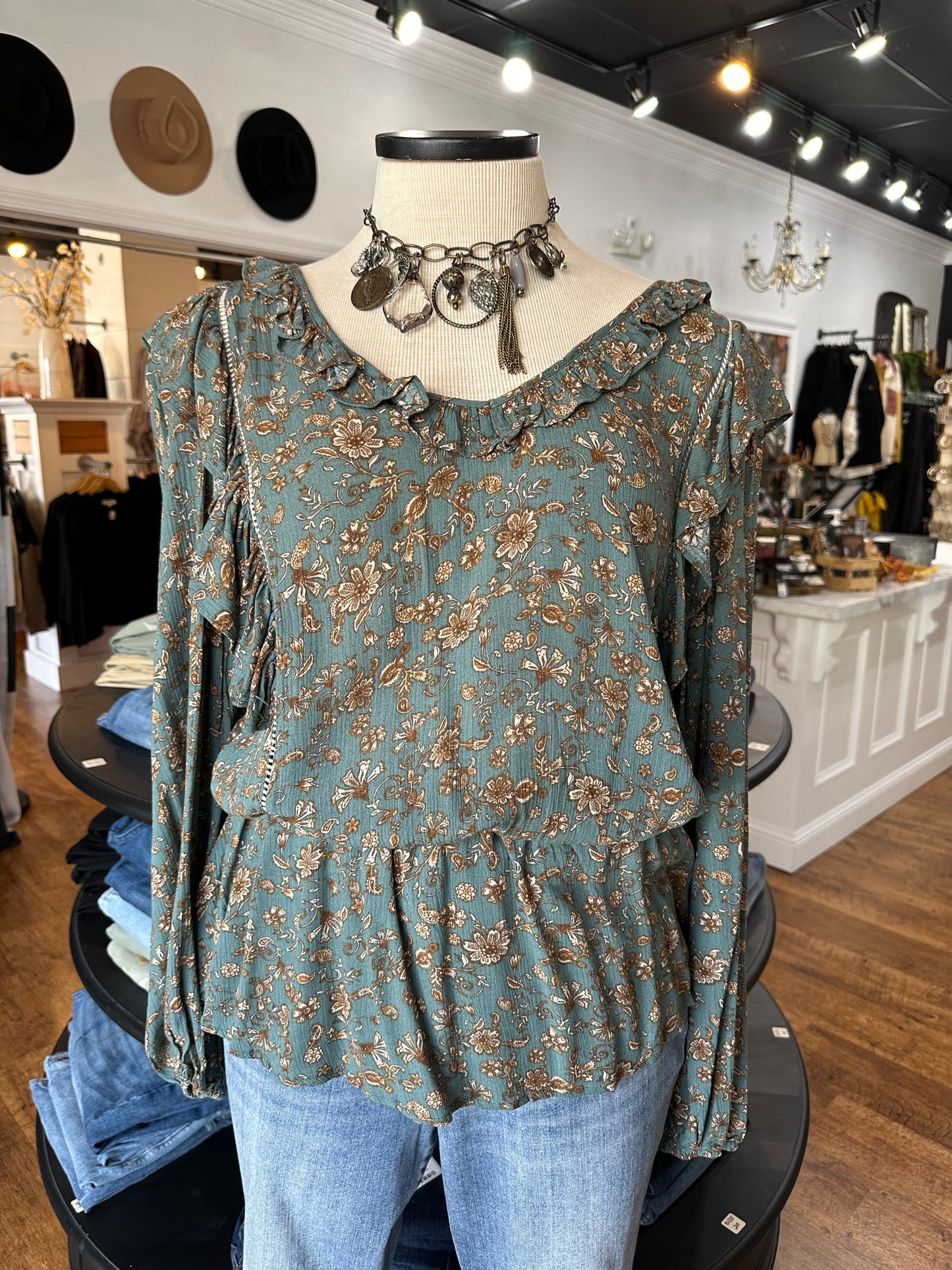 Date With Destiny Floral  Top