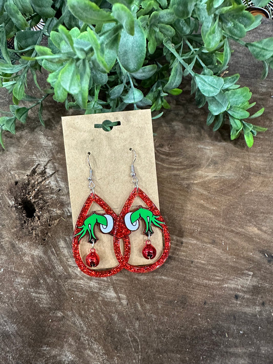 You're A Mean One Earrings