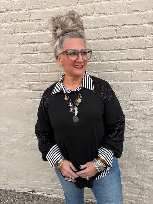 Ready To Party Sequin Top