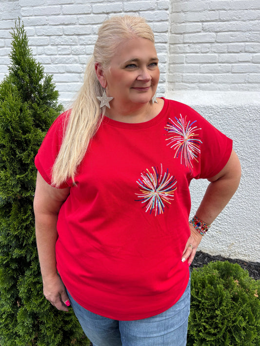 Just Here For The Fireworks Top