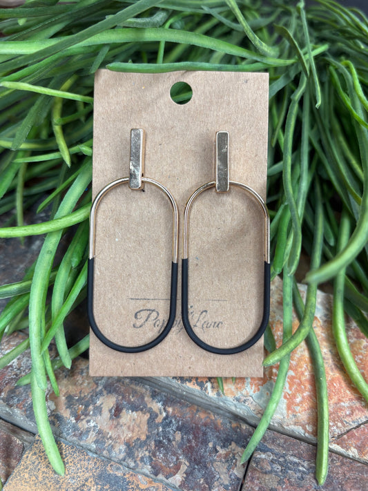 Chasing that Feeling Black Earrings