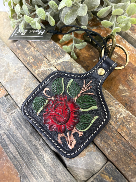Myra Santa Rosa Hand-Tooled Key Fob