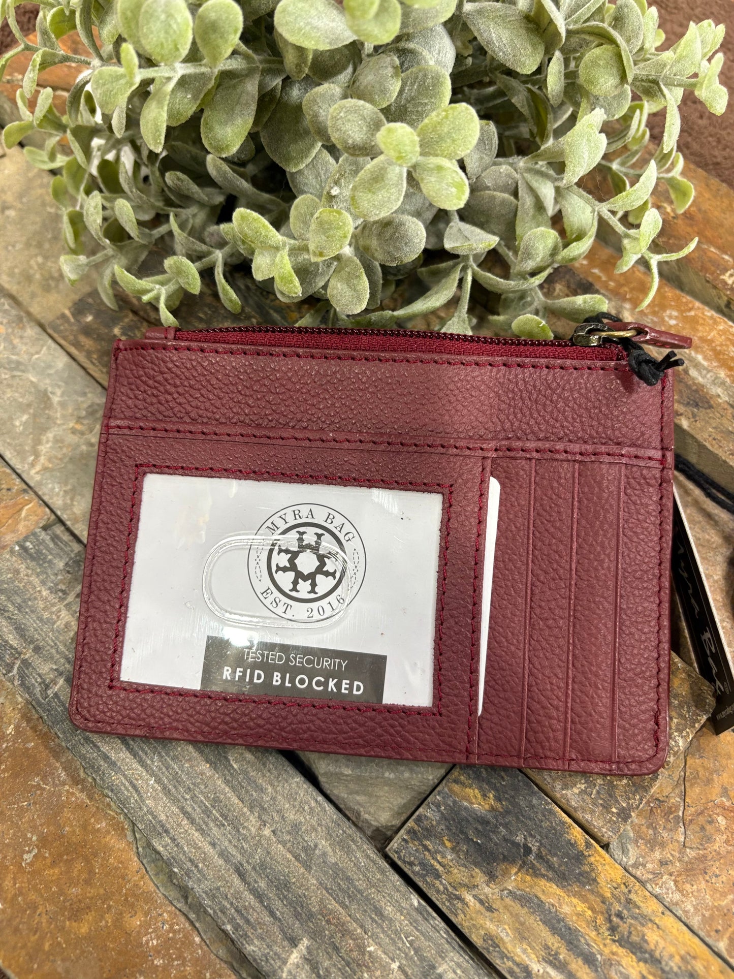 Myra Foothill Creek Credit Card Holder in Red