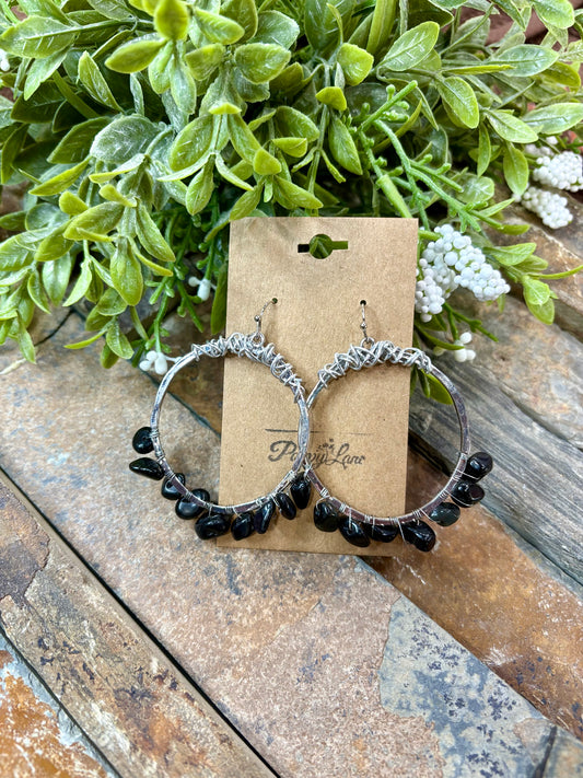 Around The World Hoop Earrings