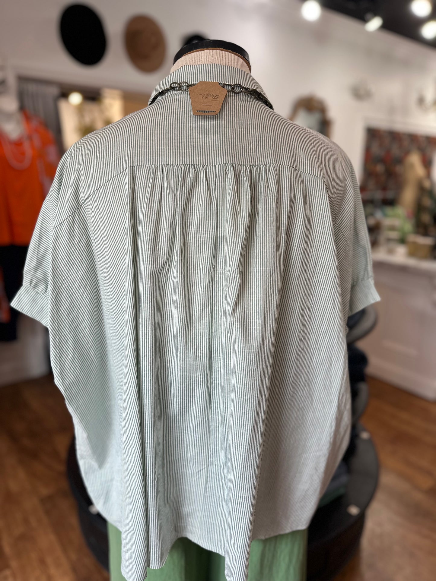 Seeing Stripes Button Up Top