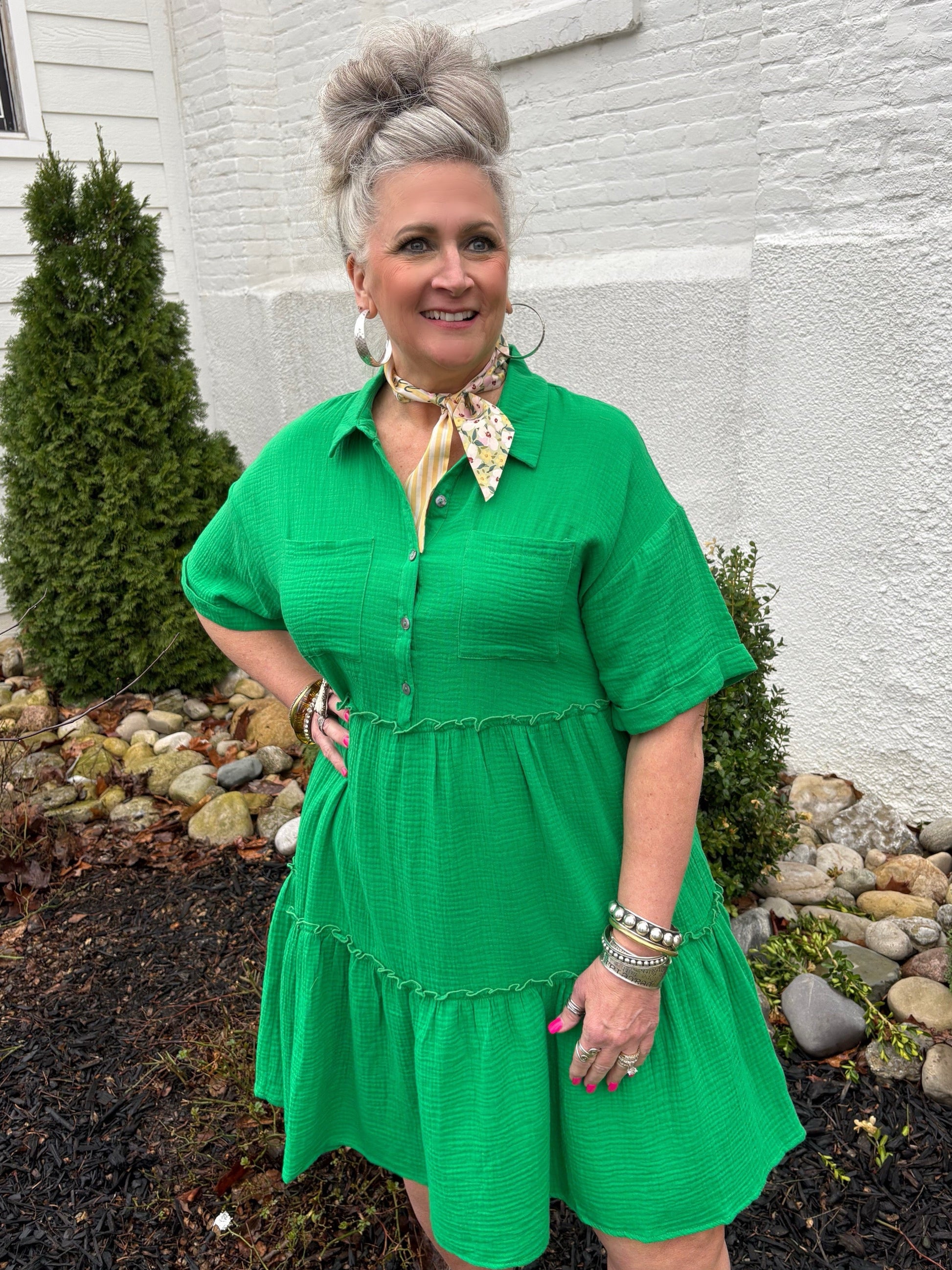 Simply Effortless Gauze Dress XL