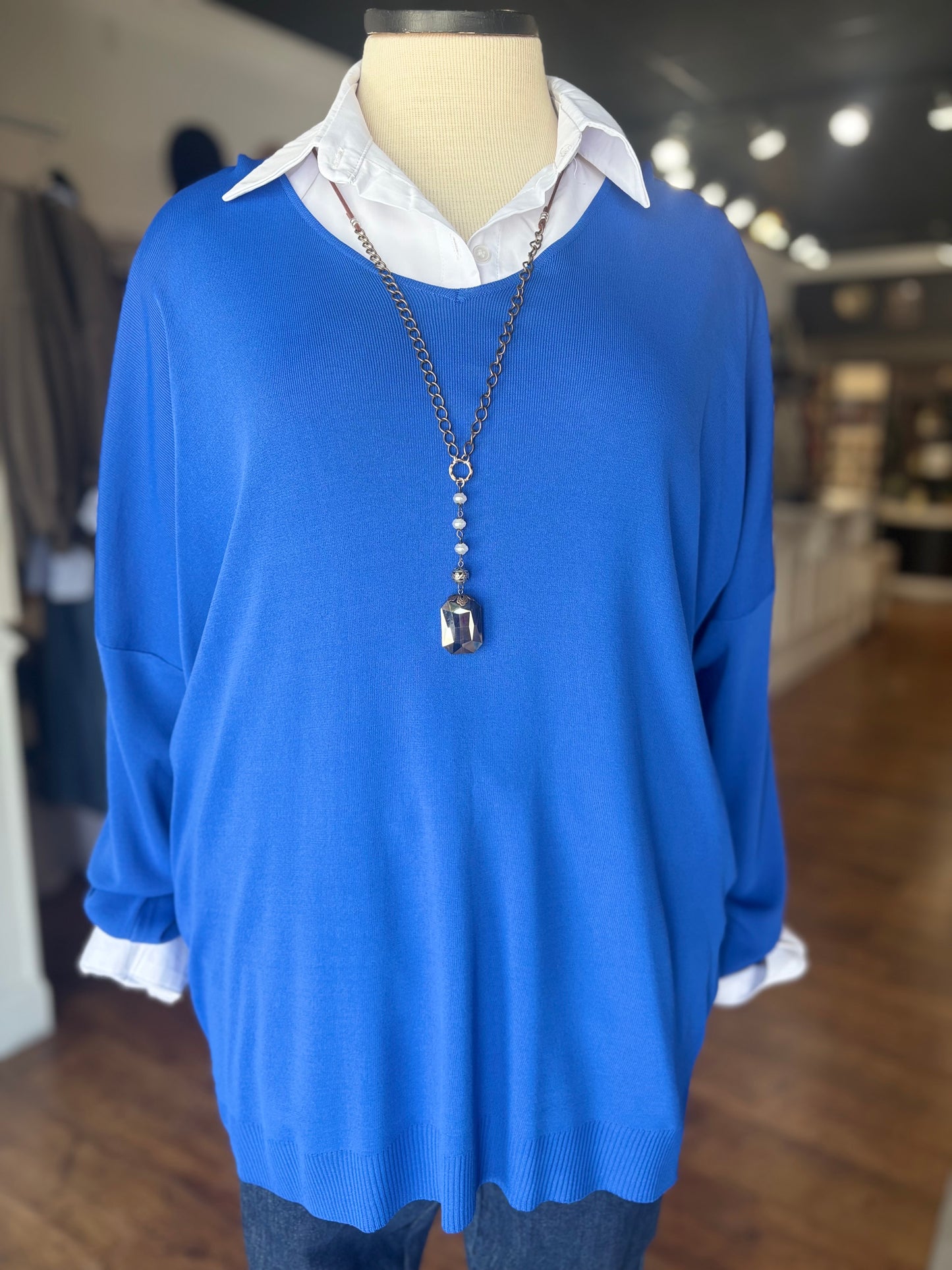 What About Now Sweater ~ Royal