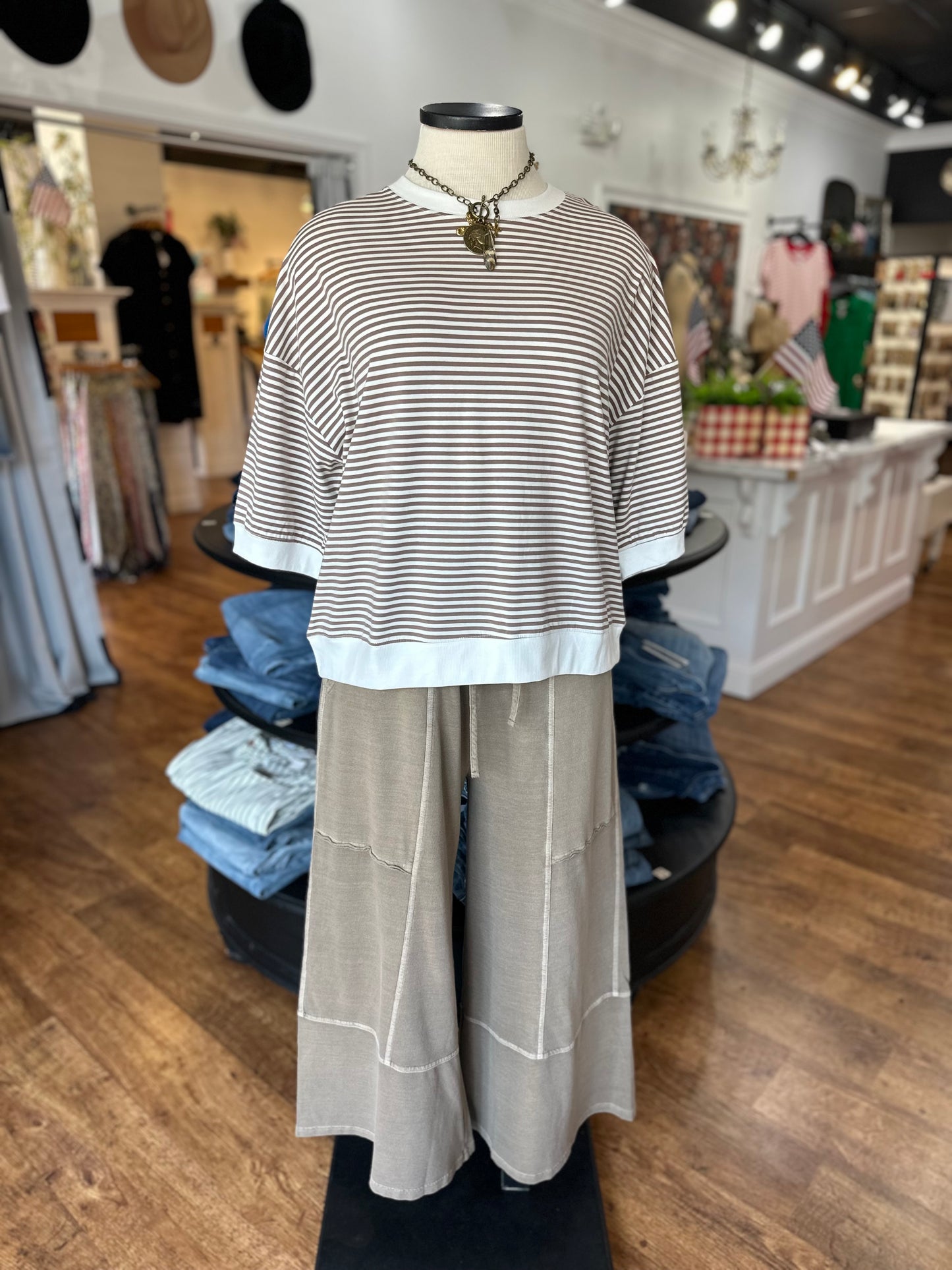 Now And Again Striped Top