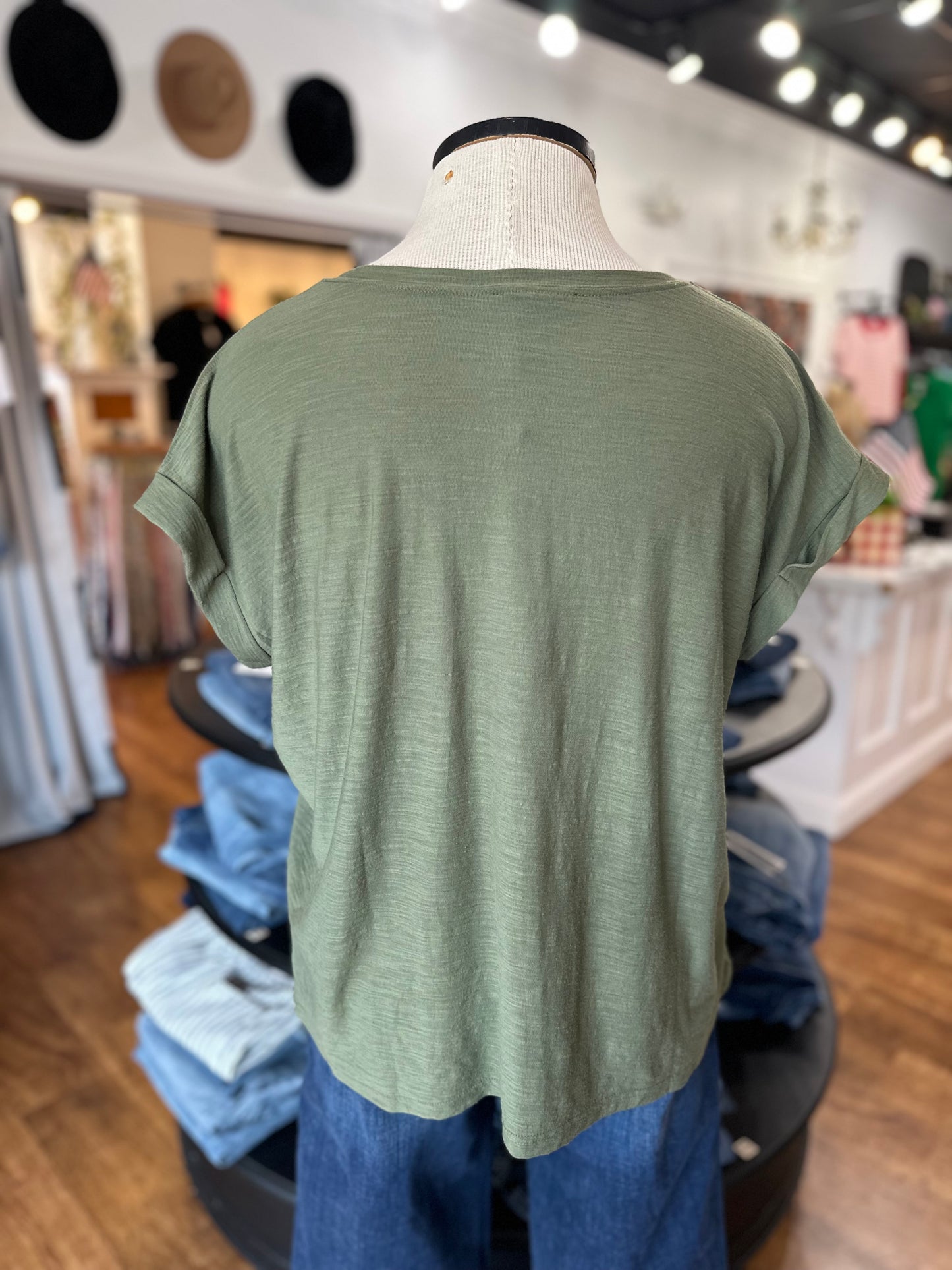 All The Best Tee Shirt ~ Light Olive