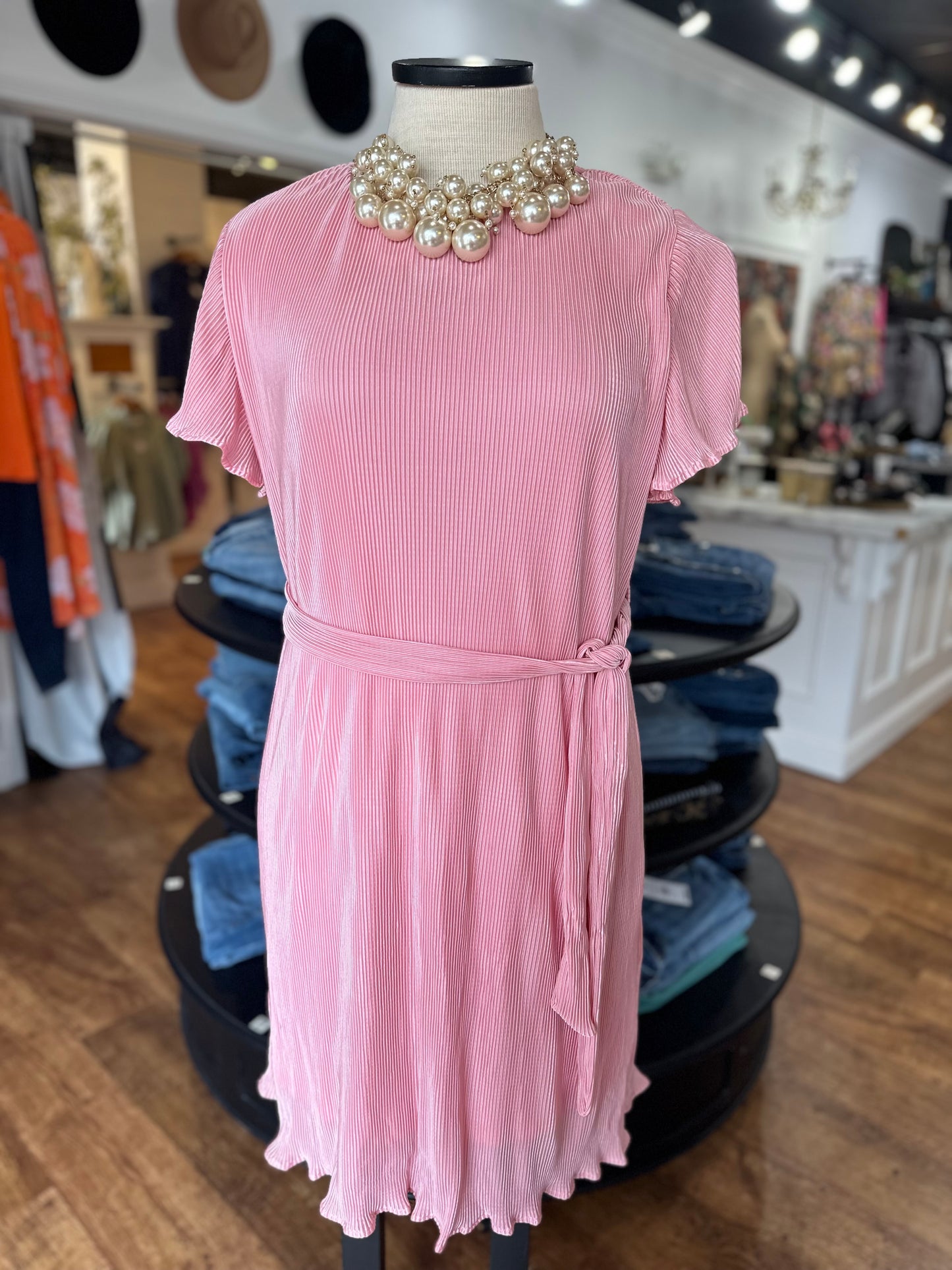 Getting Closer Pleated Dress