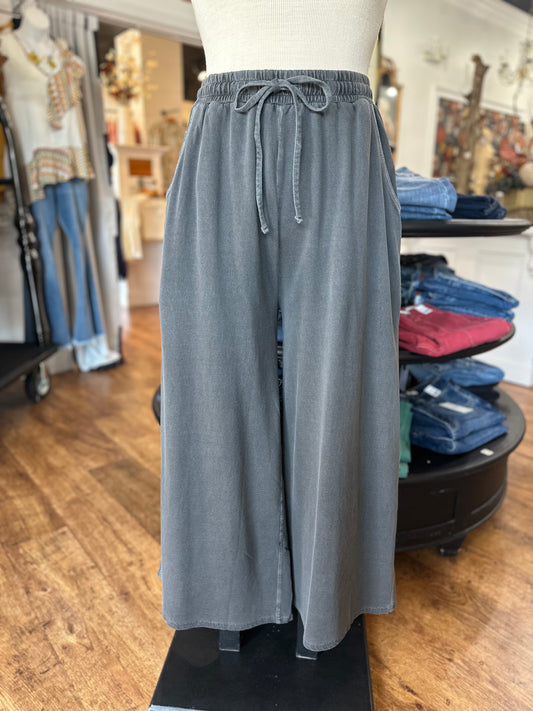 Want It More Wide Leg Pants ~ Black