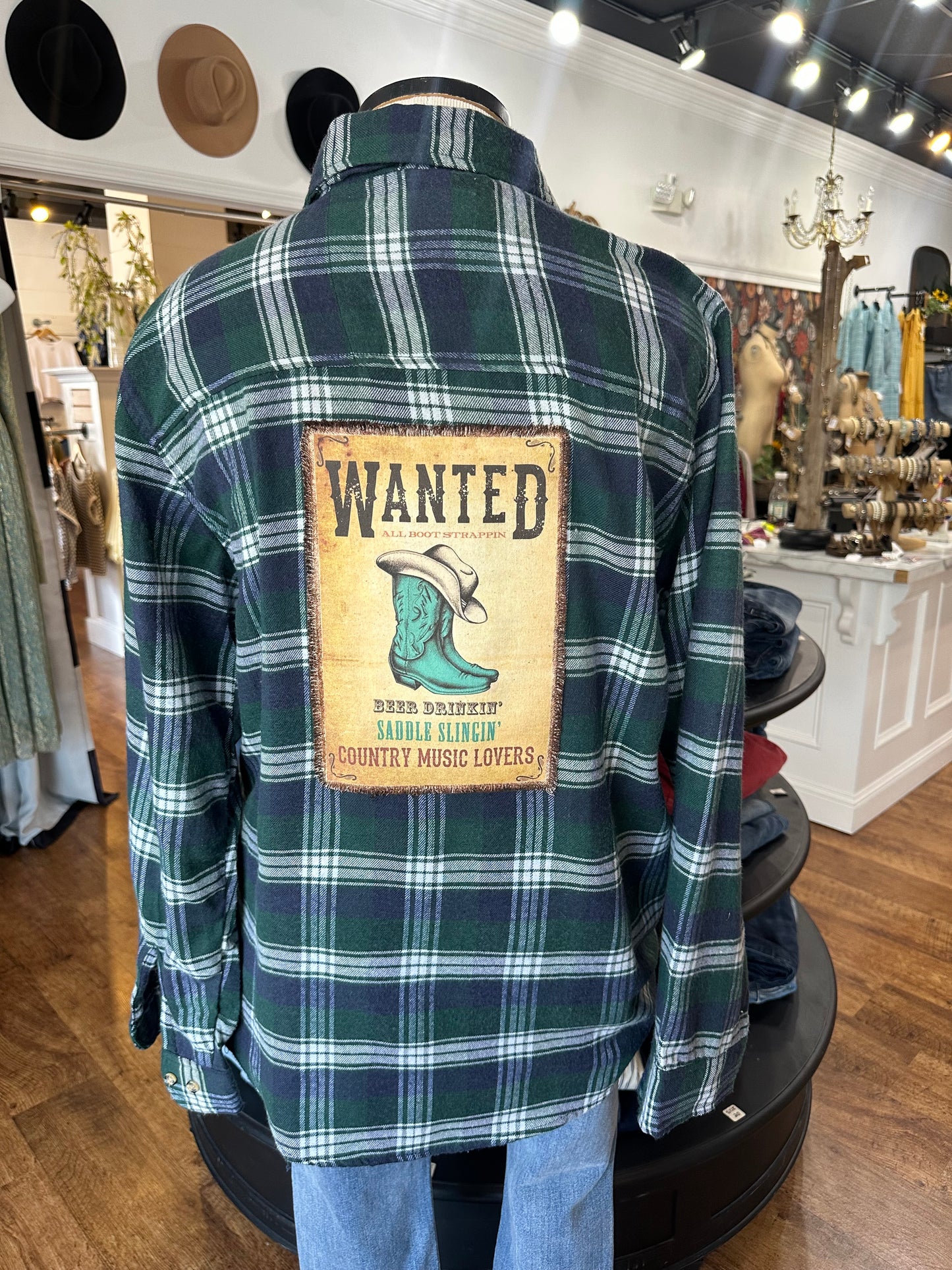 Wanted Button Down Plaid Top