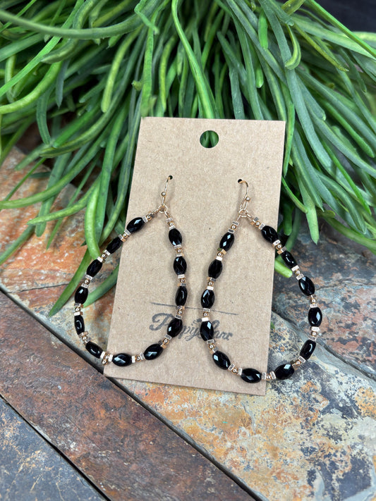 Coasting Through Beaded Teardrop Earrings