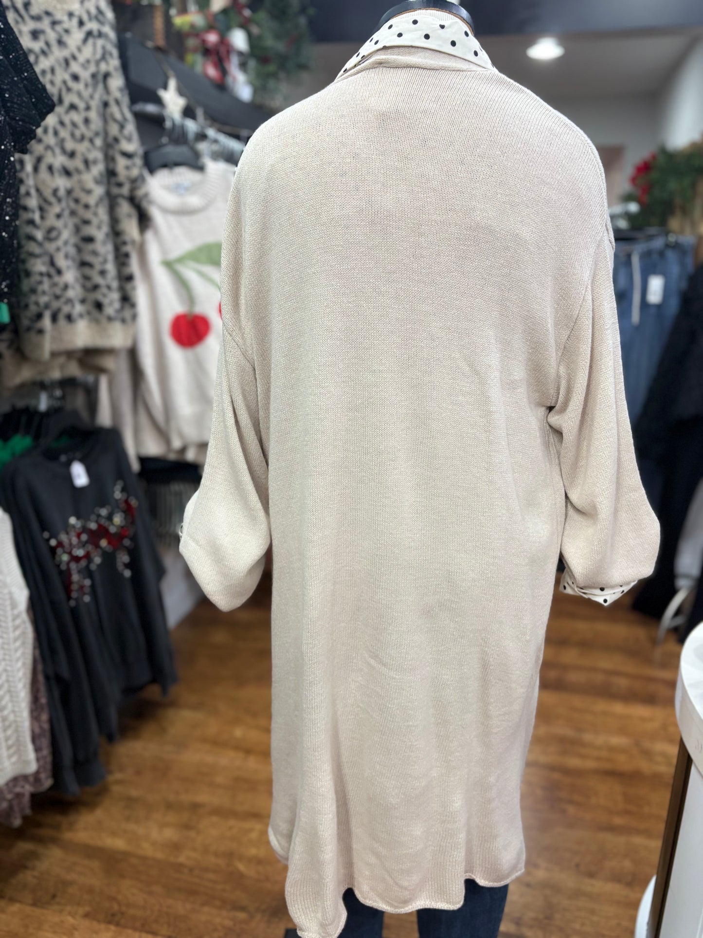 Far From Home Open Front Long Cardigan