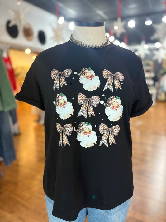 All I Want For Christmas Leopard Graphic Tee