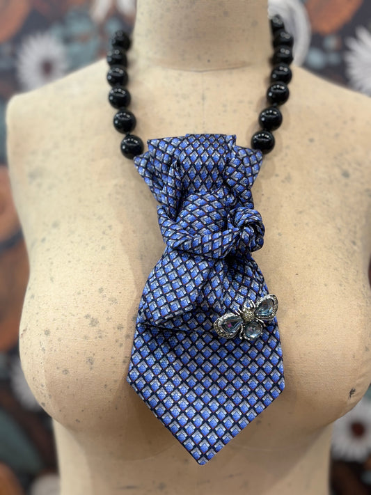 The It Girl Necktie Necklace Accessory / Periwinkle