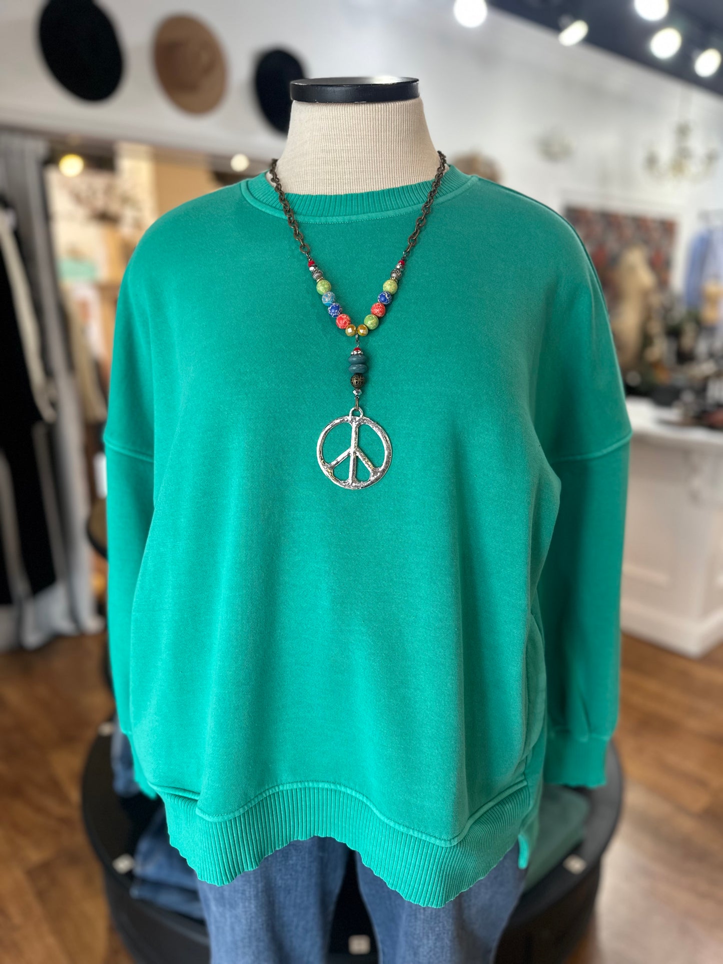 Never Looking Back Pullover ~Bright Green