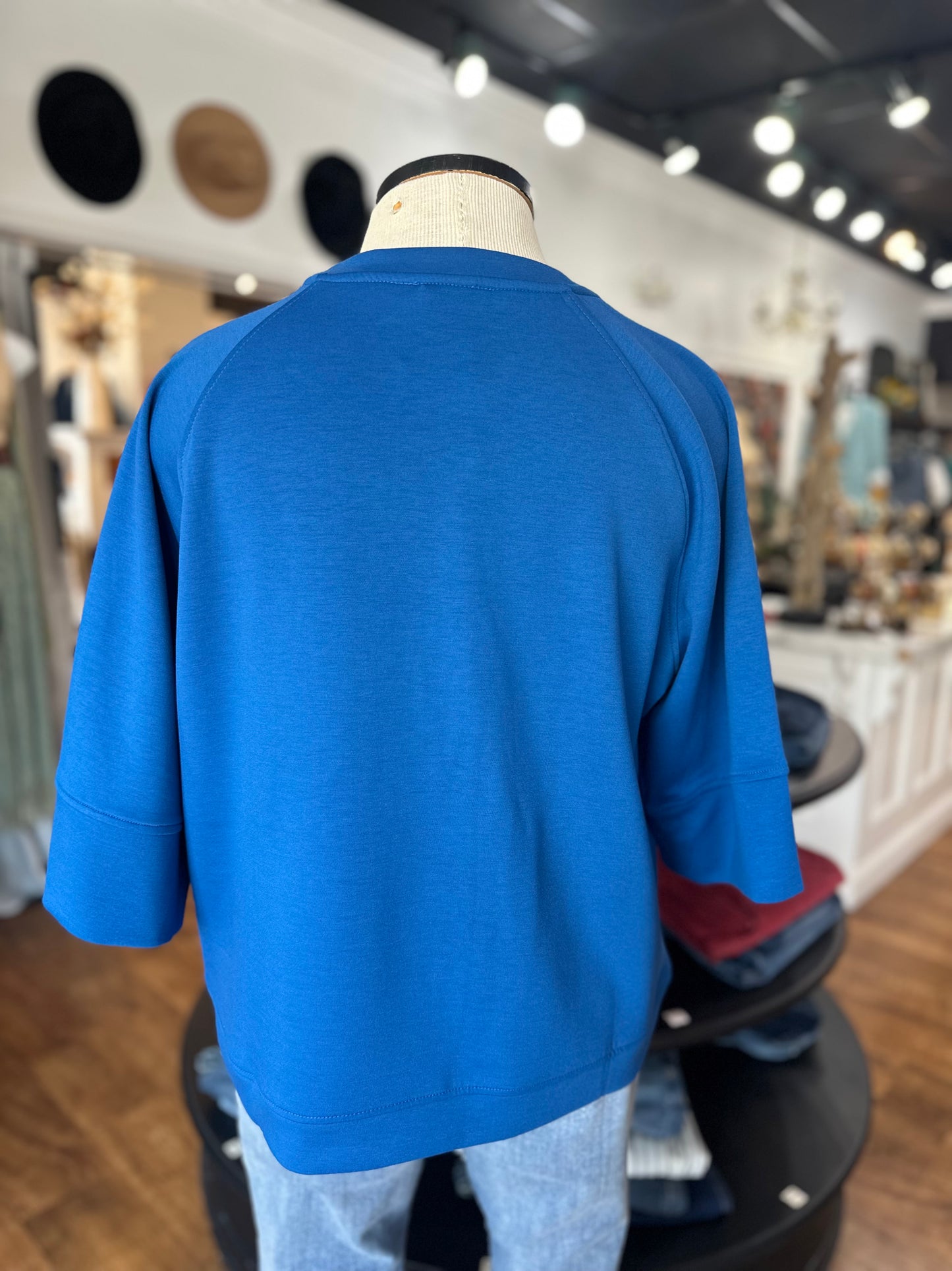 No Turning Back Scuba Pullover ~ Classic Blue