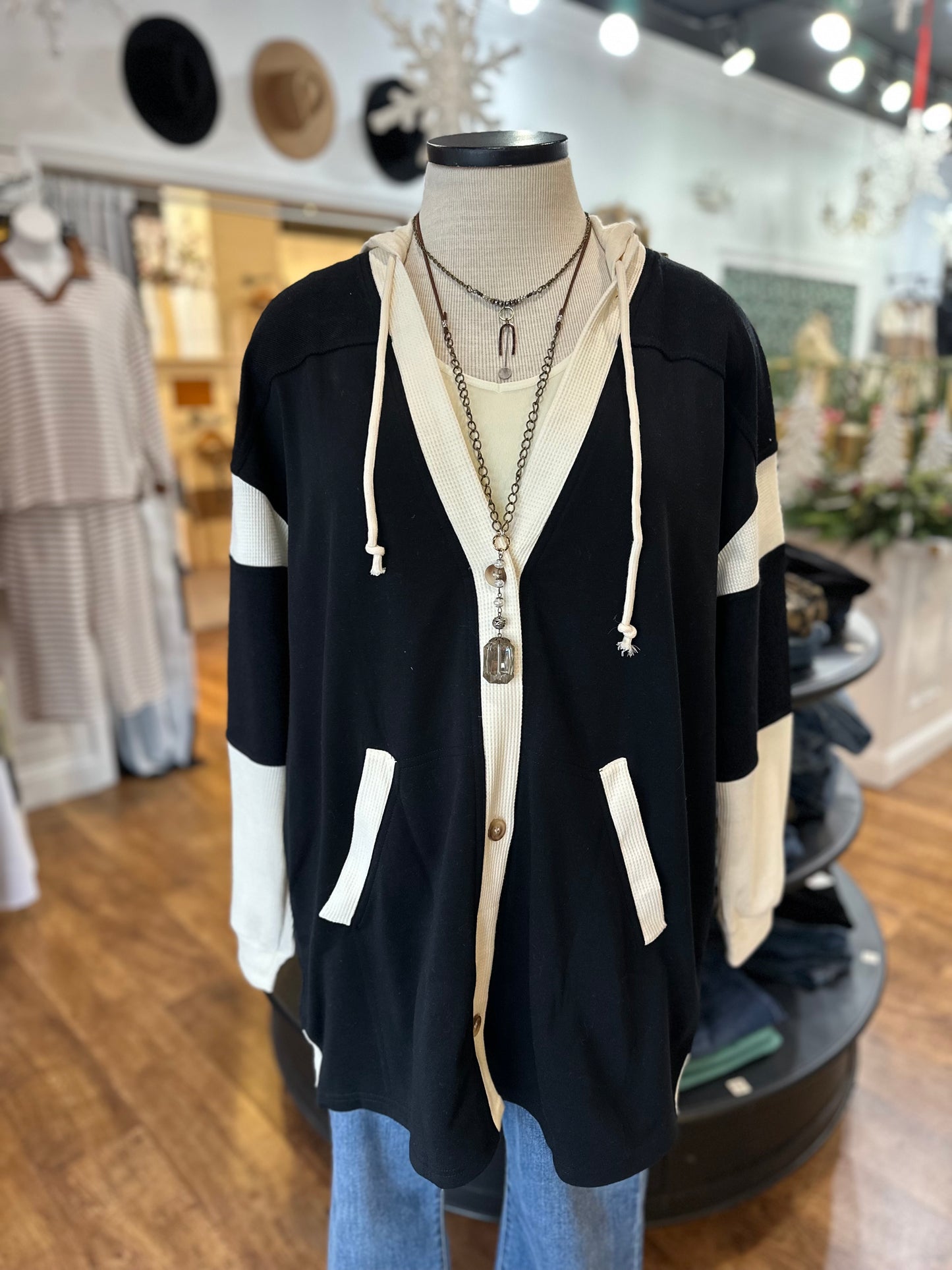 Someday Soon Button Front Hoodie