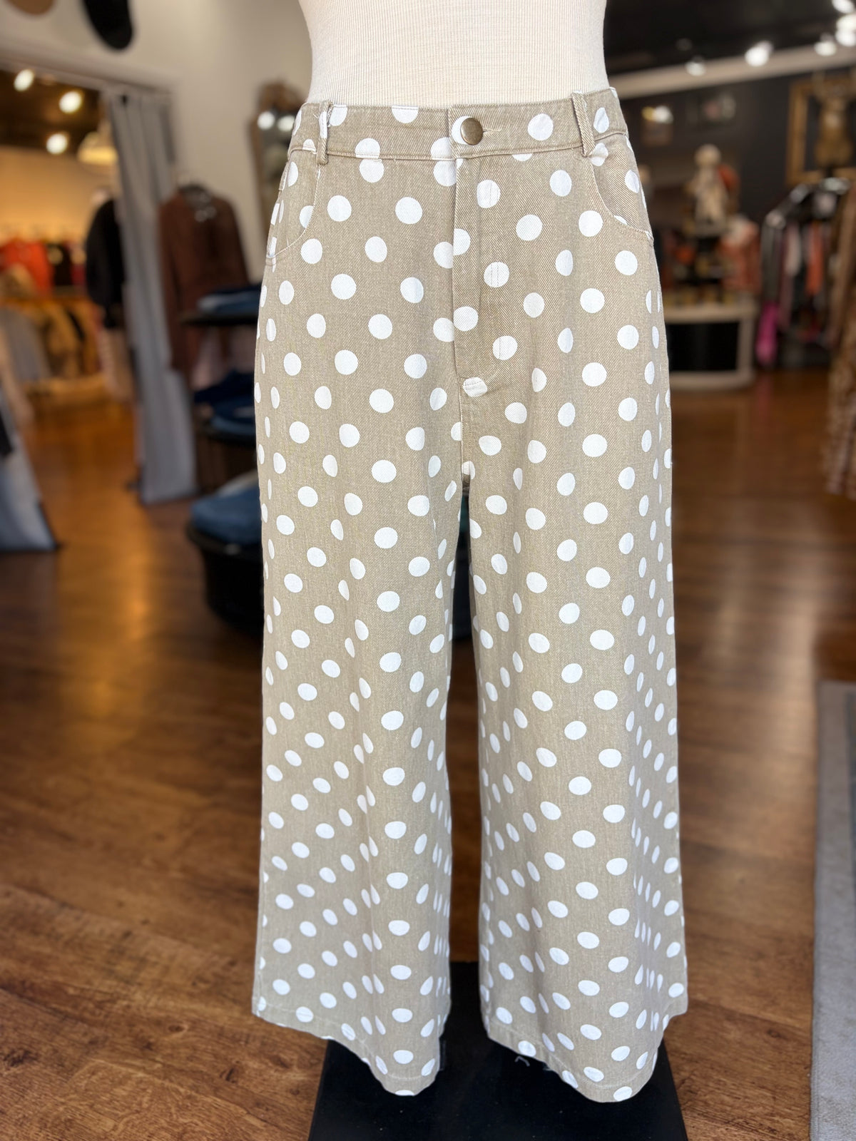 Cafe Today Polka Dot Jeans