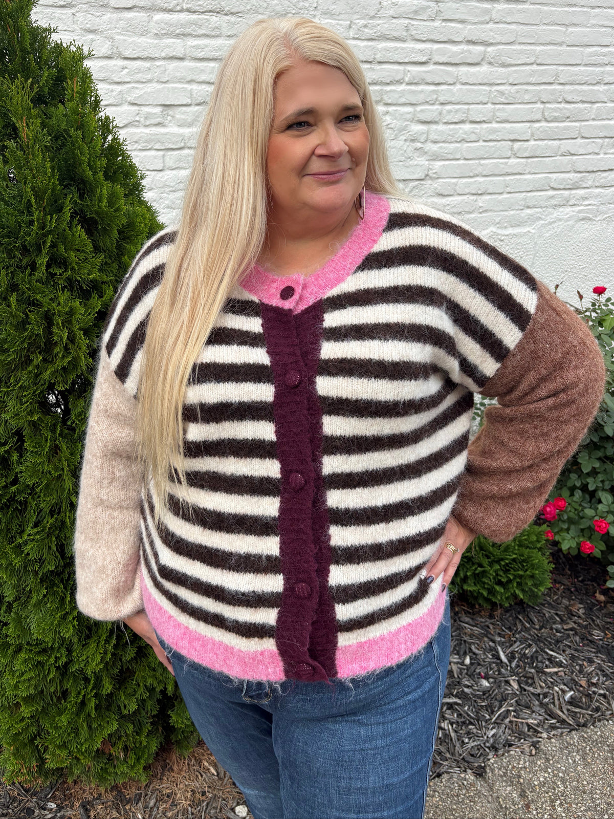 Whimsey Wishes Striped Cardigan