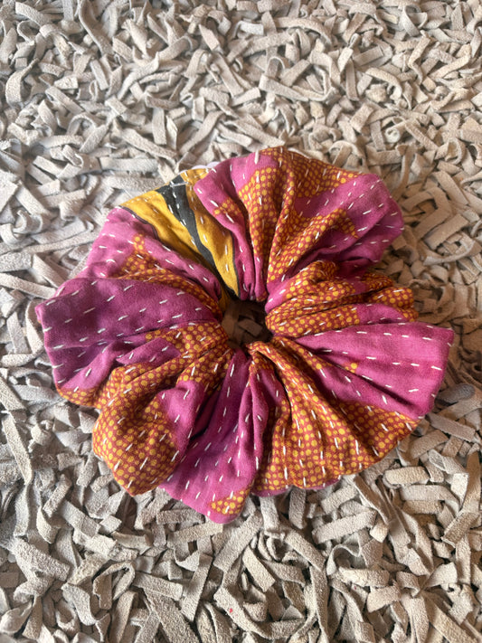 Boho Breeze Kantha Scrunchie