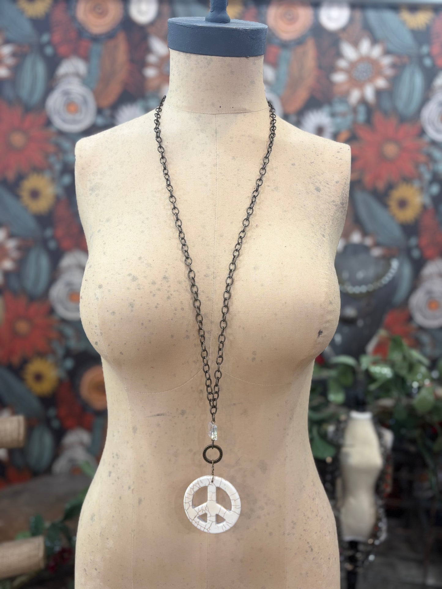 Bold Peace Energy Bronze Necklace