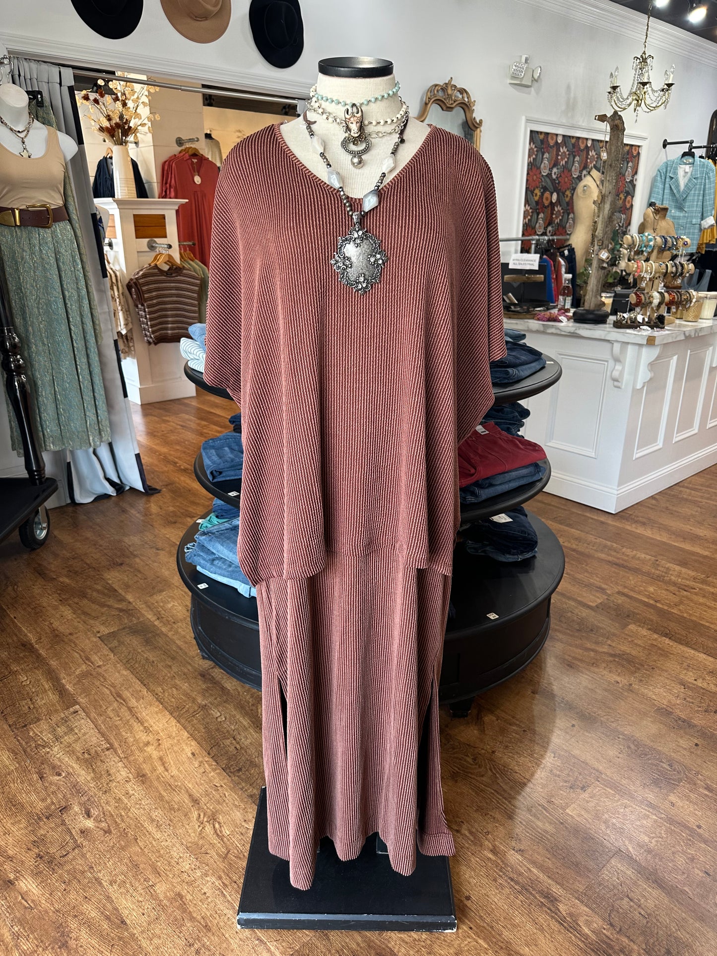 In Your Element 2 Piece Maxi Dress Set