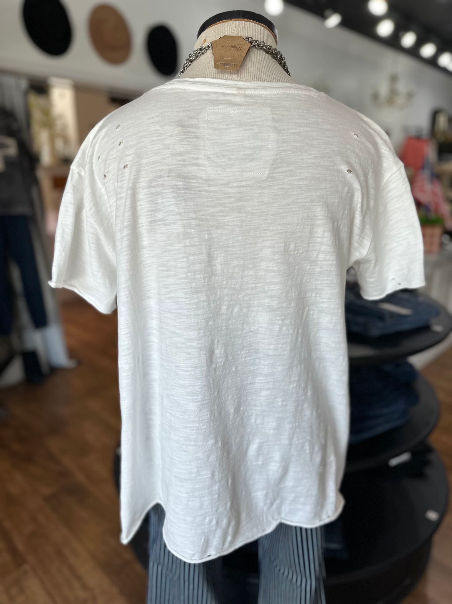Peace Out American Woman Graphic Tee