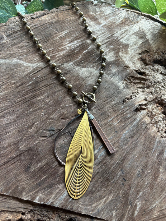 Live Life Beaded Necklace