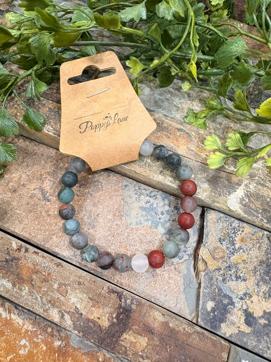 Stone Edit Natural Bracelet / African Blood Stone
