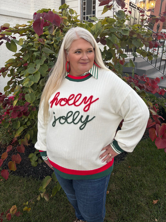 Holly Jolly Tinsel Sweater