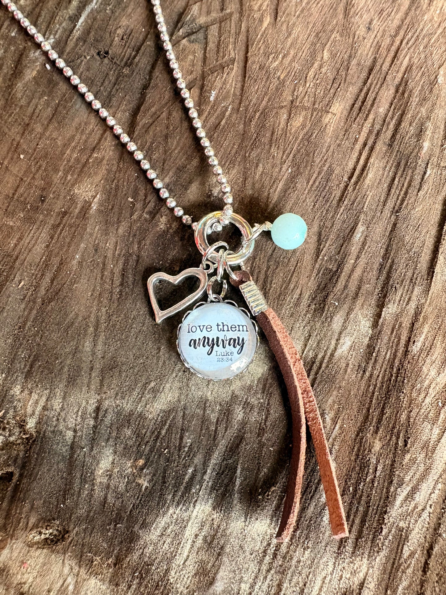 Love Them Anyway Fringe Necklace