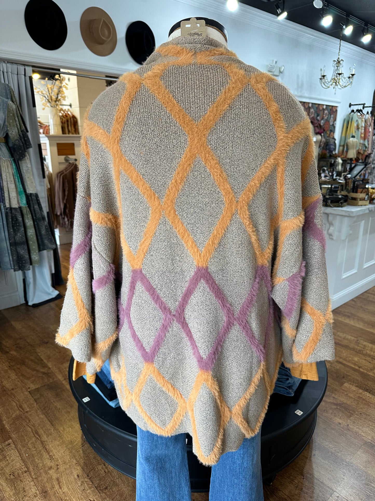 Fall Gratitude Zigzag Cardigan