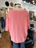 Fresh Breeze Sweater ~ Light Coral