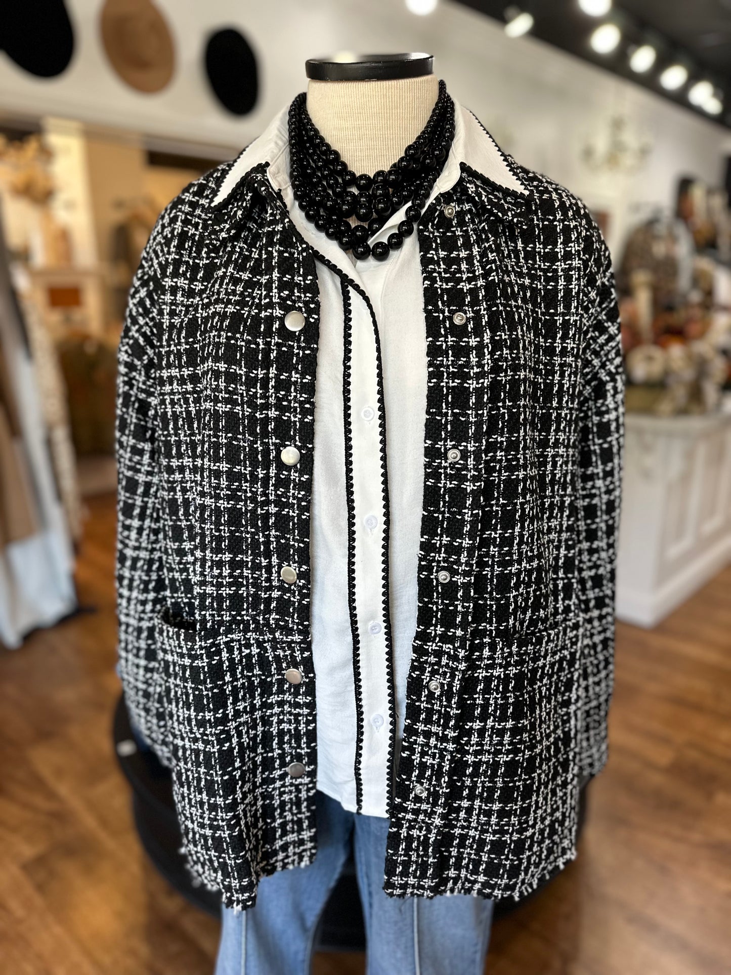 Street Style Tweed Jacket