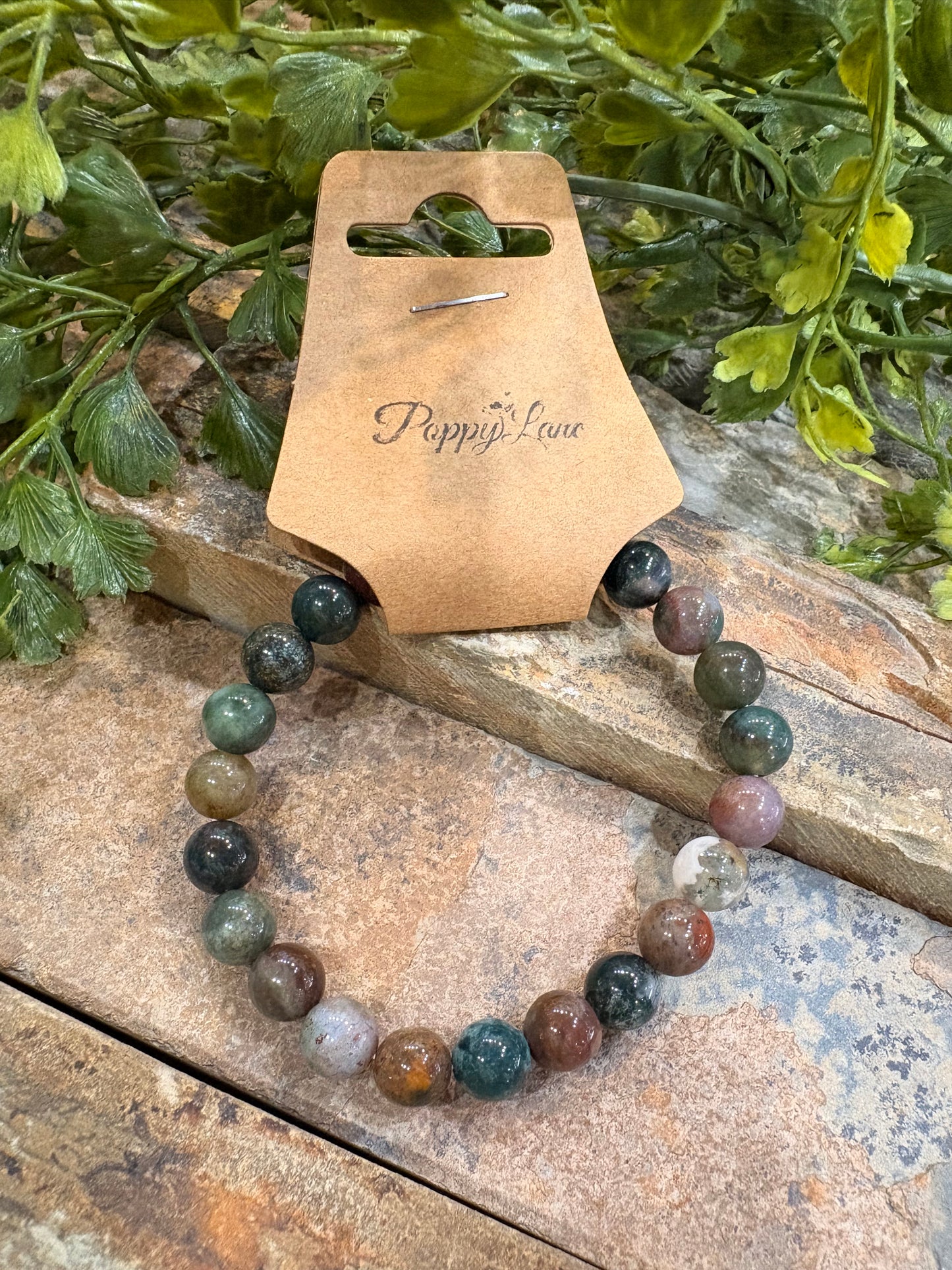Stone Edit Natural Bracelet / Indian Agate