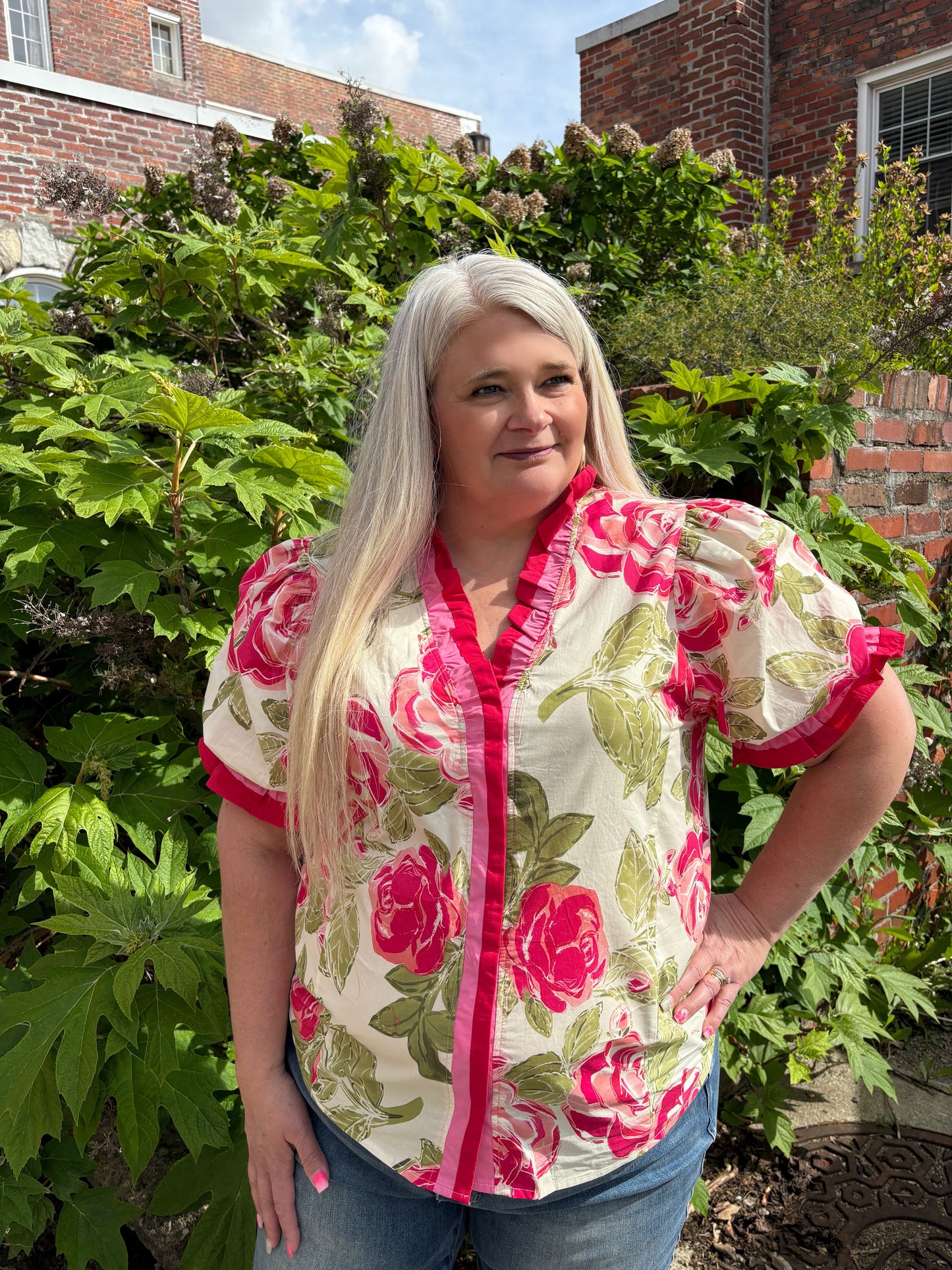 Gleaming Smile Floral Top