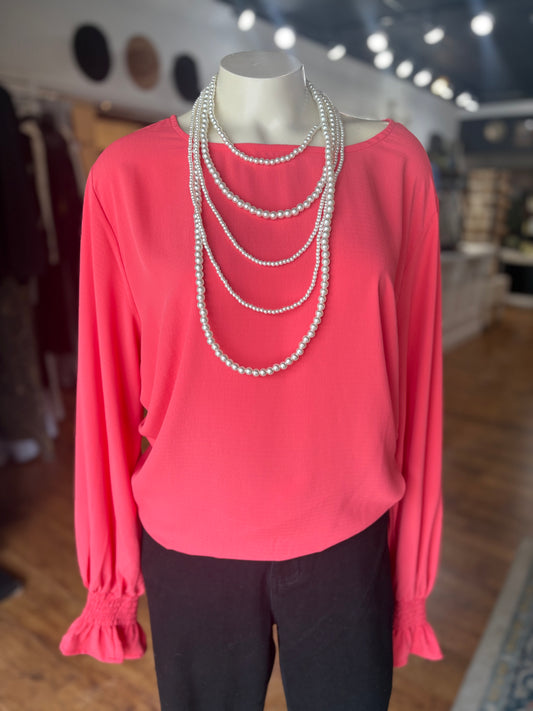 Worth the Wait Bubble Sleeve Top