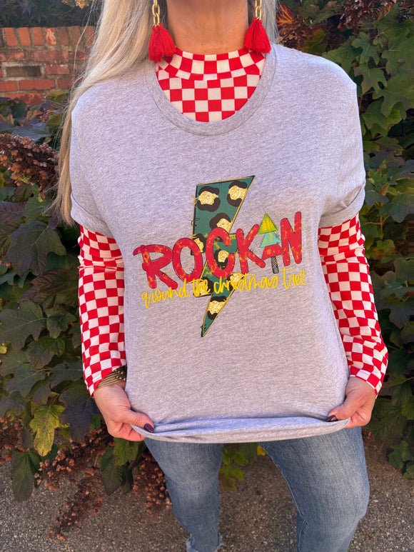 Rockin' Around The Christmas Tree Graphic Tee