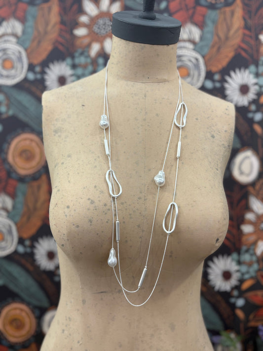 Dare to Dream Layered Necklace - Silver