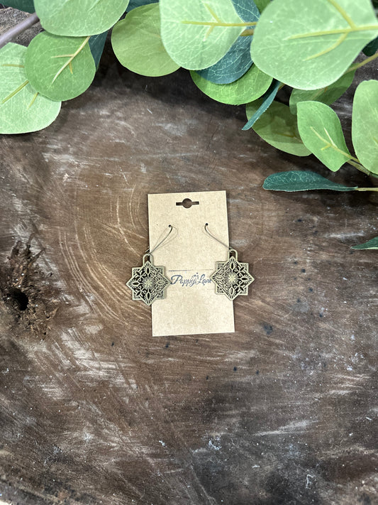 Stop And Stare Medallion Earrings