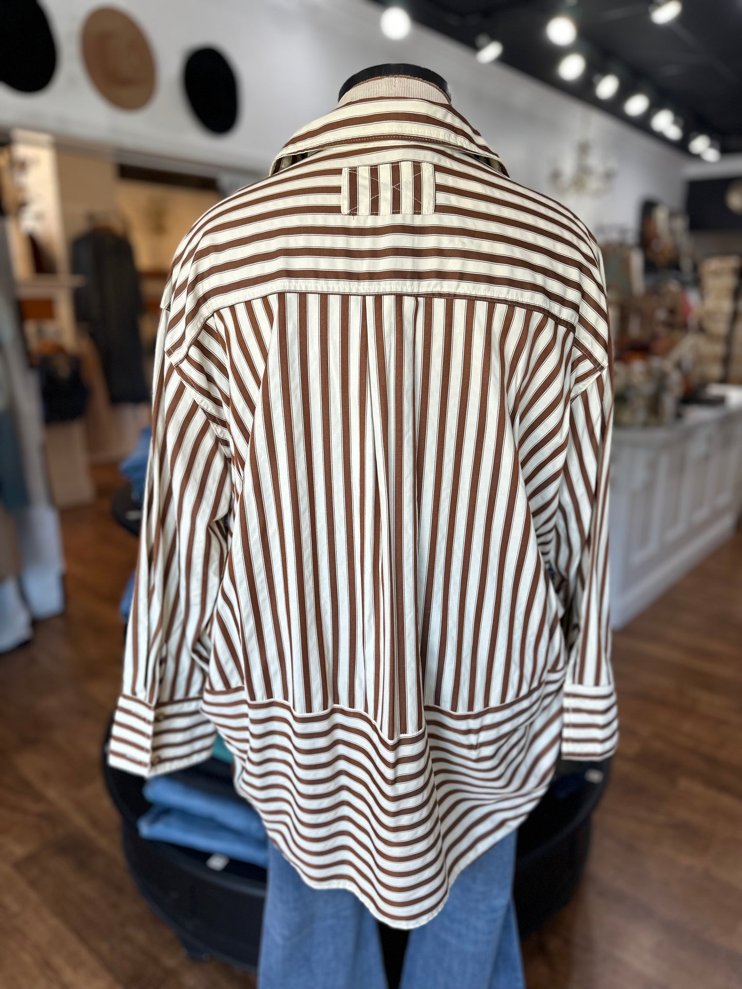 Endless Day Striped Button Up Top