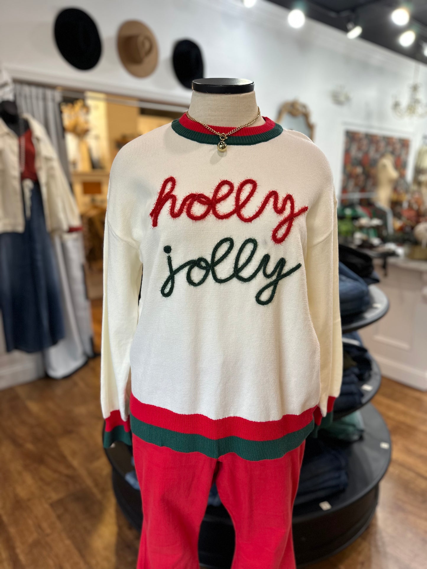 Holly Jolly Tinsel Sweater