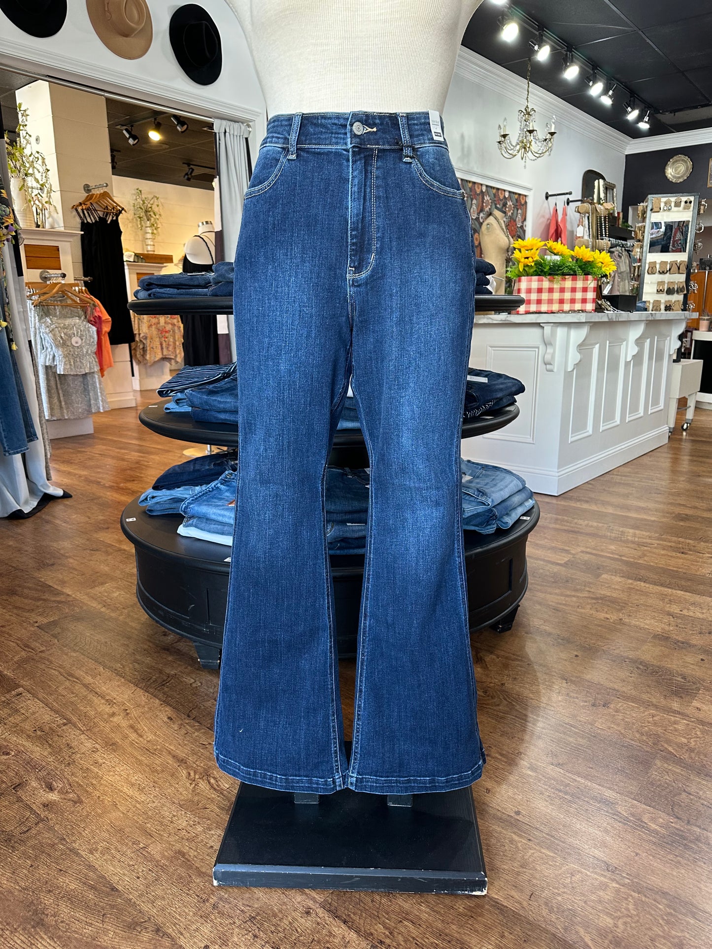 Judy Blue High Waist Angled Side Seam Flare Jean ~ JILLIAN