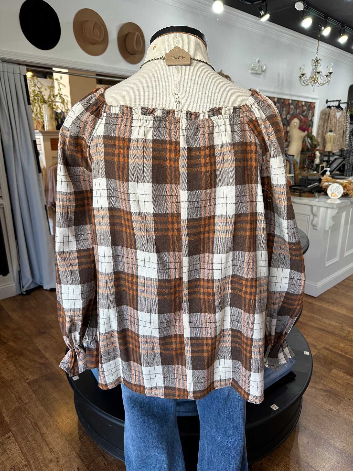 Steal Away Plaid Top