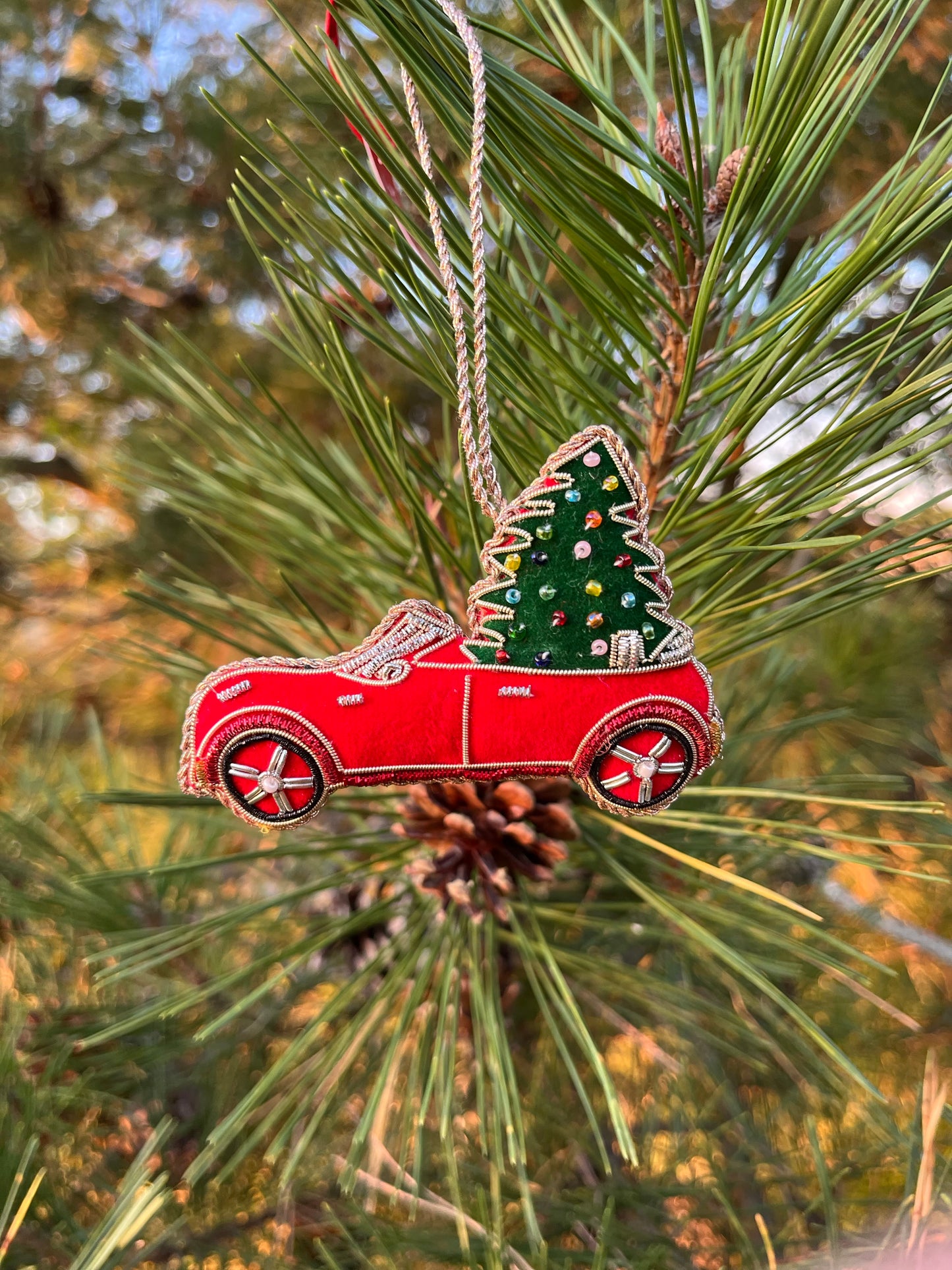 Myra Driving Home to Christmas Ornament